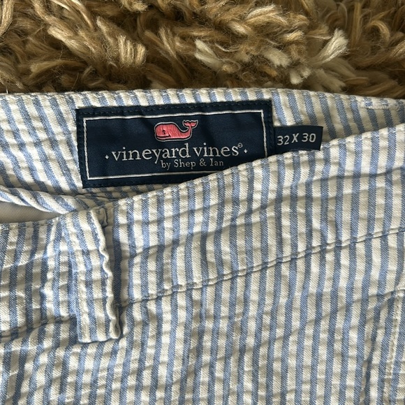 Vineyard Vines Men's Blue Seersucker Striped Pants 32x30 - Picture 6 of 7